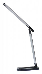 Lampa de birou LED Misha 3350, dimabila, cu intrerupator touch, USB, 7W, 400lm lumina neutra, neagra+argintie, IP20, Rabalux