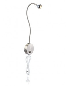 Lampa de birou LED Serpent 24109W, cu intrerupator, 6W, 450lm, lumina calda, crom, IP20, Globo [1]- savelectro.ro