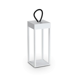 Lampi de birou si veioze, Lampa de masa exterior LED Enya 5W, lumina calda (3000 K), 300lm, IP54, dimabila, alba, Ideal Lux - savelectro.ro