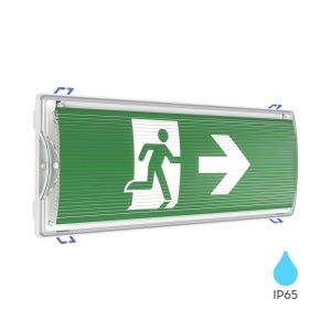 Lampa emergenta EXIT LED 5W, 350lm, 6500K, IP65, 180 min, Braytron [2]- savelectro.ro