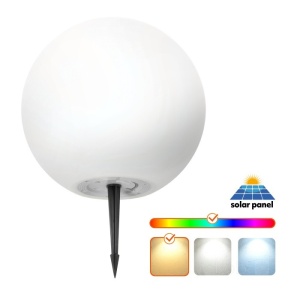 Lampa Solara tip minge, RGBW, diametru 40cm, cu telecomanda, Kobi [7]- savelectro.ro