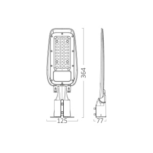 Lampa stradala LED 30W, 3300 lm, lumina rece, IP66, Braytron [3]- savelectro.ro