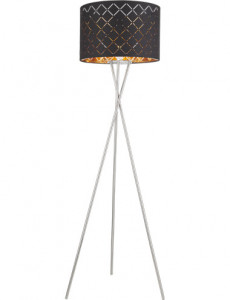 Lampadar Clarke 15229S1, cu intrerupator, 1xE27, negru+auriu, IP20, Globo [1]- savelectro.ro