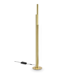 Lampadare, Lampadar LED Dorica 66W, 8500lm, lumina calda (3000 K), dimabil, auriu, Ideal Lux - savelectro.ro