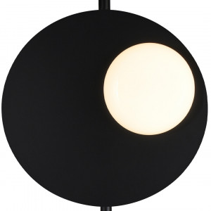 Lampadar LED Petit 107015, cu intrerupator, 12W, 780lm, lumina neutra, negru+alb opal, IP20, Klausen [2]- savelectro.ro