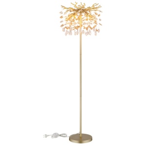 Lampadar Queena, 5xE14, IP20, auriu mat+cristale, Globo Lighting [4]- savelectro.ro