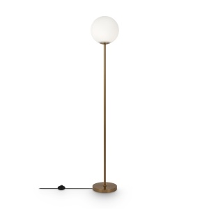 Lampadar Ring MOD013FL-01BS, cu intrerupator, 1xE27, alb+arama, IP20, Maytoni [1]- savelectro.ro