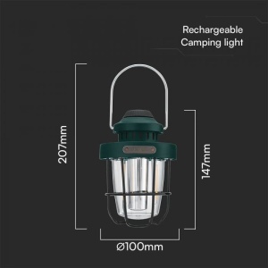 Lanterna de Camping LED 5W, VT-9903D, Dimabila, 230lm, Lumina Calda/Neutra/Rece, IP44 [10]- savelectro.ro