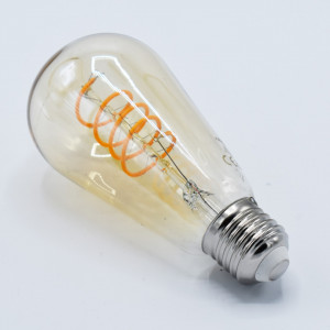 Bec led Vintage Filament Avocado 4W(28W), E27, 300lm, lumina calda(2200K), auriu, Rabalux