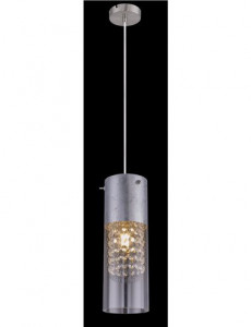 [Lichidare stoc]Pendul nichel mat argintiu, 1 bec, dulie E27, Globo 15908-1S [2]- savelectro.ro