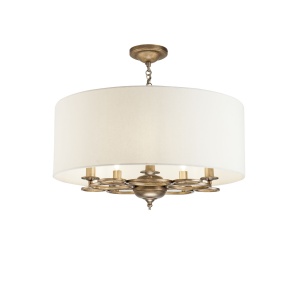 Lustre, Lustra Anna H007PL-05G, 5xE14, crem+alba, IP20, Maytoni - savelectro.ro