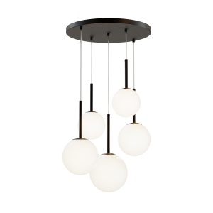Lustra Basic Form MOD321PL-05B, 5xE14, neagra+alba, IP20, Maytoni [2]- savelectro.ro