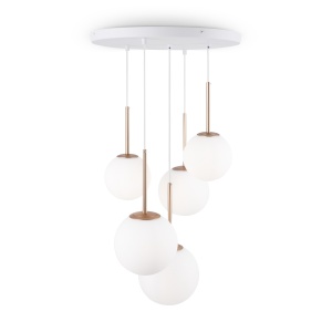 Lustra Basic Form MOD321PL-05G, 5xE14, alba+aurie, IP20, Maytoni [3]- savelectro.ro