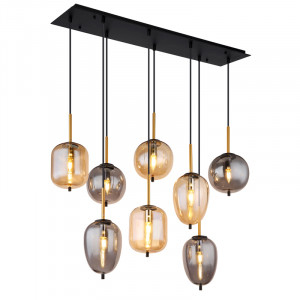 Lustra Blacky 15345-8, 8xE14, fumurie+aurie, IP20, Globo Lighting [1]- savelectro.ro