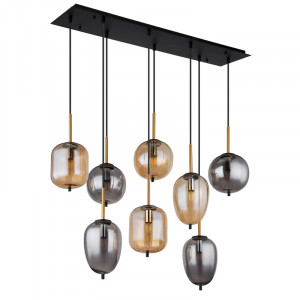 Lustra Blacky 15345-8, 8xE14, fumurie+aurie, IP20, Globo Lighting [3]- savelectro.ro