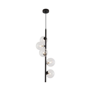 Lustra BR-BV01-00120, 5xG9, neagra+transparenta, IP20, Braytron [1]- savelectro.ro