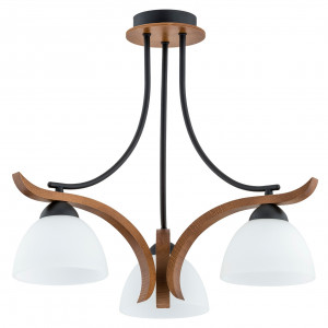Lustre, Lustra Bran KL103014, 3xE27, alba+maro+neagra, IP20, Klausen - savelectro.ro