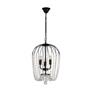 Corpuri de iluminat, Lustra Chic SP3, 3xE14, neagra, Klausen - savelectro.ro