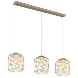 Lustre, Lustra Dichti 15965-3H, 3xE27, IP20, nisip/alb, Globo Lighting - savelectro.ro