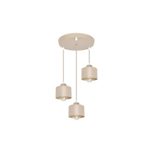 Lustra Elza 3xE27, rotunda, IP20, bej, Masterled