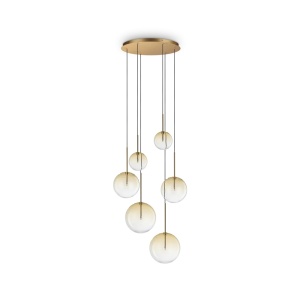 Lustre, Lustra Equinoxe 6xG4, Ø650mm, IP20, ambra, Ideal Lux - savelectro.ro