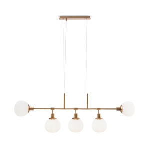 Lustra Erich MOD221-PL-05-G, 5xE14, alba+aurie, IP20, Maytoni [1]- savelectro.ro