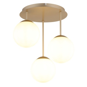 Lustre, Lustra Harmon 3xE14, Ø34 cm, IP20, sampanie, Globo Lighting - savelectro.ro