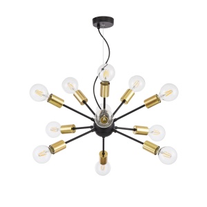 Lustra Jackson T546PL-12B, 12xE27, neagra, IP20, Maytoni [4]- savelectro.ro