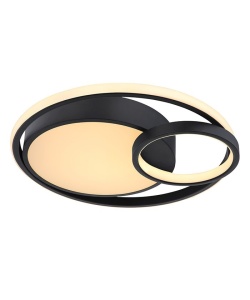 Lustra LED Kamilla, 36W, 1400lm, lumina calda (3000 K), IP20, neagra, Globo Lighting