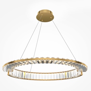 Lustra LED Krone P097PL-L36G4K, 36W, 2400lm, lumina neutra, IP20, aurie+transparenta, Maytoni [1]- savelectro.ro