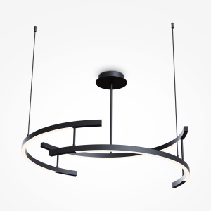 Lustra LED Line MOD054PL-L52B3K, 52W, 2000lm, lumina calda, IP20, neagra, Maytoni [1]- savelectro.ro