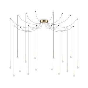 Lustra LED Lucciola, 16W, 1300lm, lumina calda (3000 K), IP20, alama, Ideal Lux