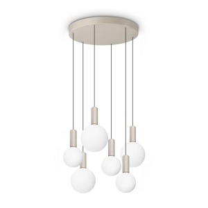 Lustra LED Odeon rotunda, 39W, 2990lm, lumina calda (3000 K), IP20, Ideal Lux