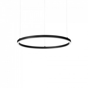 Lustre LED, Lustra LED Oracle 229492, rotunda, 30W, 2350lm, lumina calda, IP20, neagra, Ideal Lux - savelectro.ro