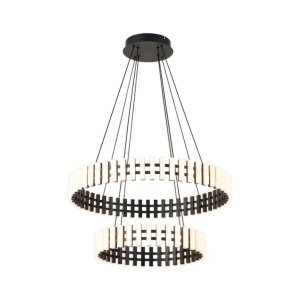 Lustra LED Piano, 60W, lumina neutra (4000 K), alba neagra, Klausen [1]- savelectro.ro