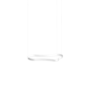 Lustre LED, Lustra LED Waves-1, 37W, 2590lm, lumina calda (3000 K), IP20, alba, Ideal Lux - savelectro.ro
