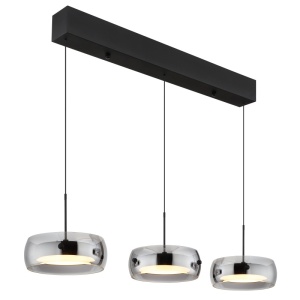Lustre LED, Lustra Livion LED 30W, 2400 lm, lumina calda (3000K), IP20, negru mat, Globo Lighting - savelectro.ro