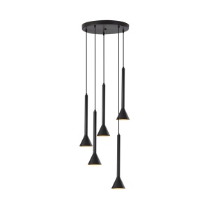 Lustra Longspot BR-BV05-00072, 5xGU10, neagra, IP20, Braytron [1]- savelectro.ro