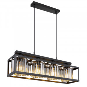 Lustre, Lustra Mathilde 15697-4H, 4xE27, fumurie+neagra, IP20, Globo Lighting - savelectro.ro