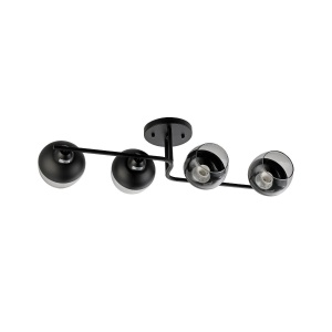 Lustre, Lustra Matty PL4, 4xE27, neagra, Klausen - savelectro.ro