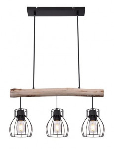 Lustra Mina 15326-3N, 3xE27, neagra, IP20, Globo [4]- savelectro.ro