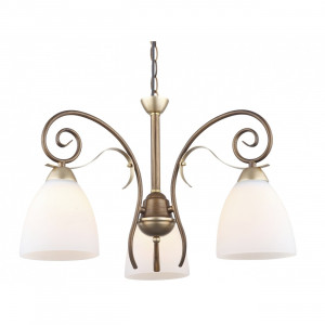Lustre, Lustra Nobile KL6402, 3xE27, bronz+alba, IP20, Klausen - savelectro.ro