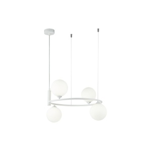 Corpuri de iluminat, Lustra Ring MOD013PL-04W, 4xG9, alba, IP20, Maytoni - savelectro.ro