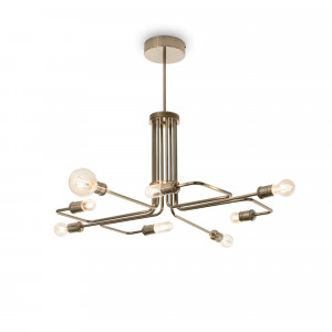 Lustre, Lustra Triumph 160269, 8xE27, aurie, IP20, Ideal Lux - savelectro.ro