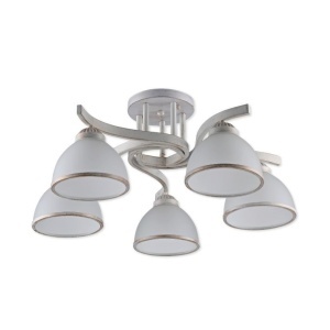 Lustre, Lustra Vany, 5xE27, IP20, auriu periat+alba, Klausen - savelectro.ro