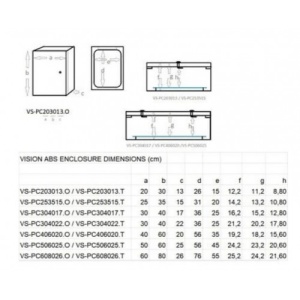 Panou 30X40X22 ABS IP65 usa transparenta [2]- savelectro.ro