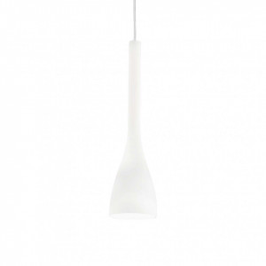 Pendul FLUT SP1 SMALL, sticla, alb, 1 bec, dulie E27, 035697, Ideal Lux [1]- savelectro.ro