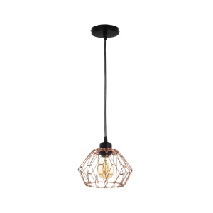 Corpuri de iluminat, Pendul Formos SP1 RG, E27, auriu roz, Klausen - savelectro.ro