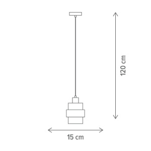 Pendul Glamy SP1, E27, auriu, Klausen [2]- savelectro.ro