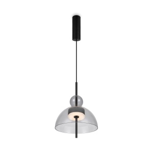 Pendule, Pendul LED Bangkok MOD185PL-L11B3K1, 12W, 1200lm, lumina calda, IP20, negru+fumuriu, Maytoni - savelectro.ro